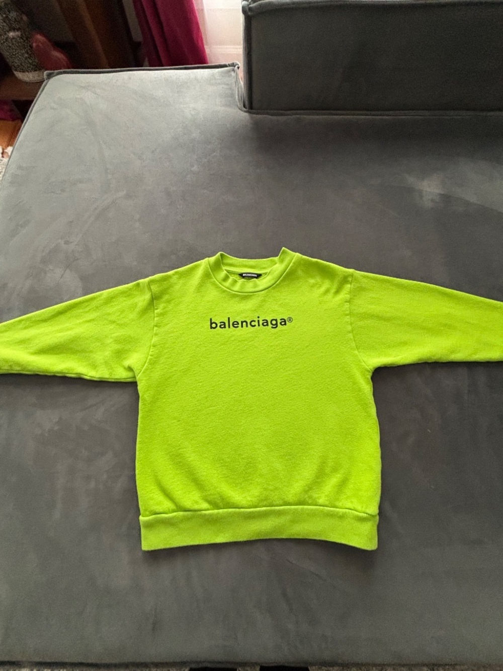 The Balenciaga Kids Logo Trademark Graphic Fleece Sweatshirt in size 8Y Unisex - Picture 12 of 15